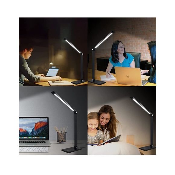 LED Desk Lamp, Touch Control Desk Lamp with 3 Levels Brightness, Dimmabl… - Picture 2 of 9